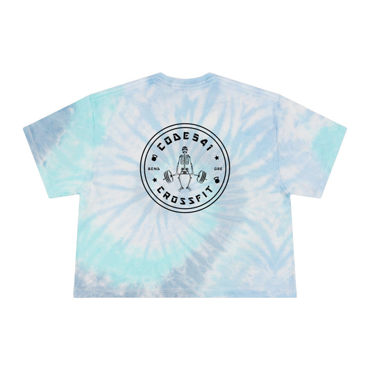 CODE 541 Tie-Dye Crop Skeleton Tee