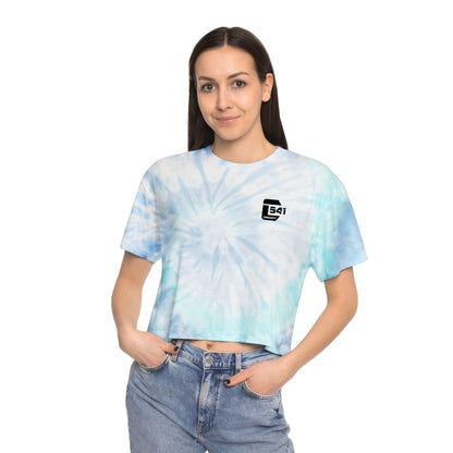 CODE 541 Tie-Dye Crop Skeleton Tee
