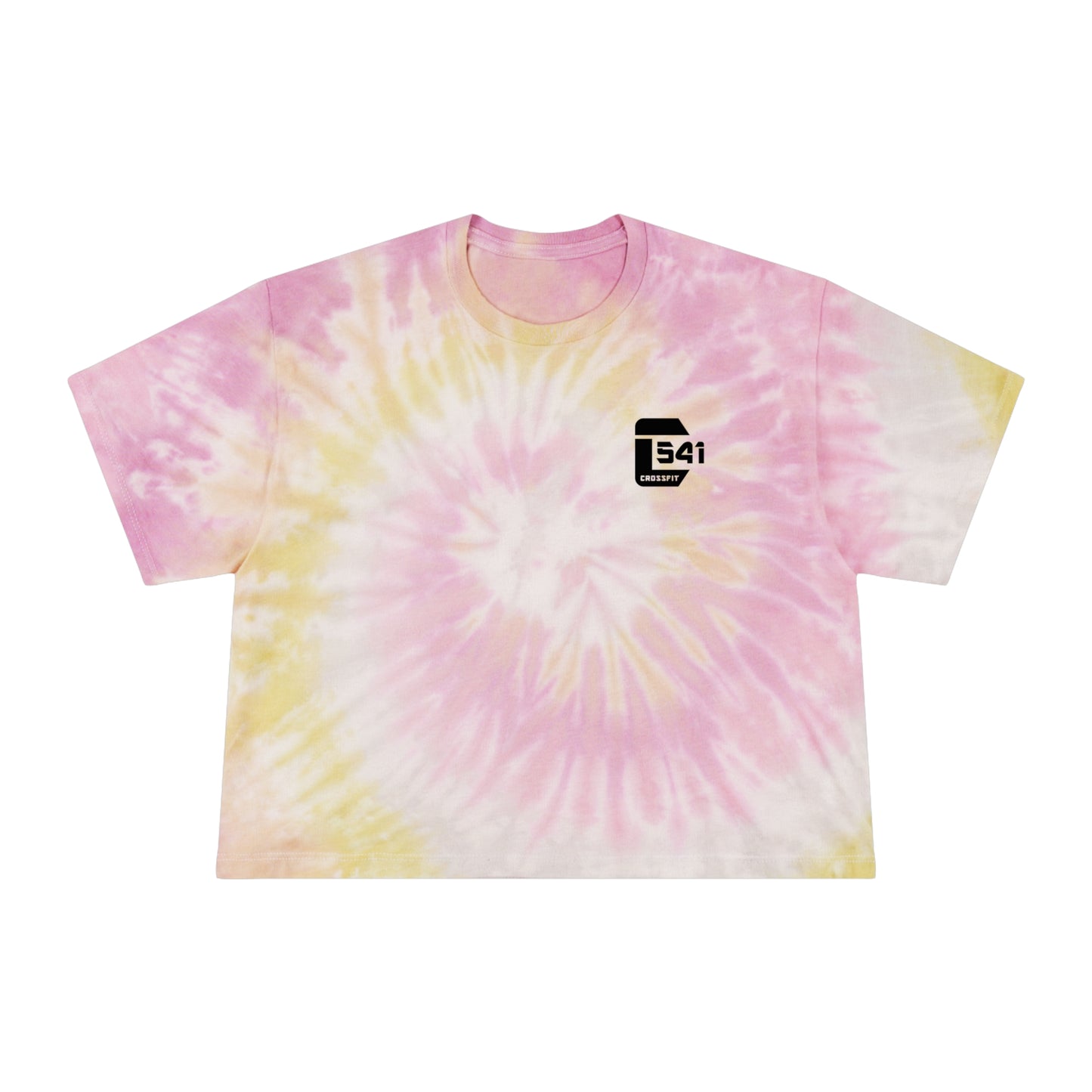 CODE 541 Tie-Dye Crop Skeleton Tee