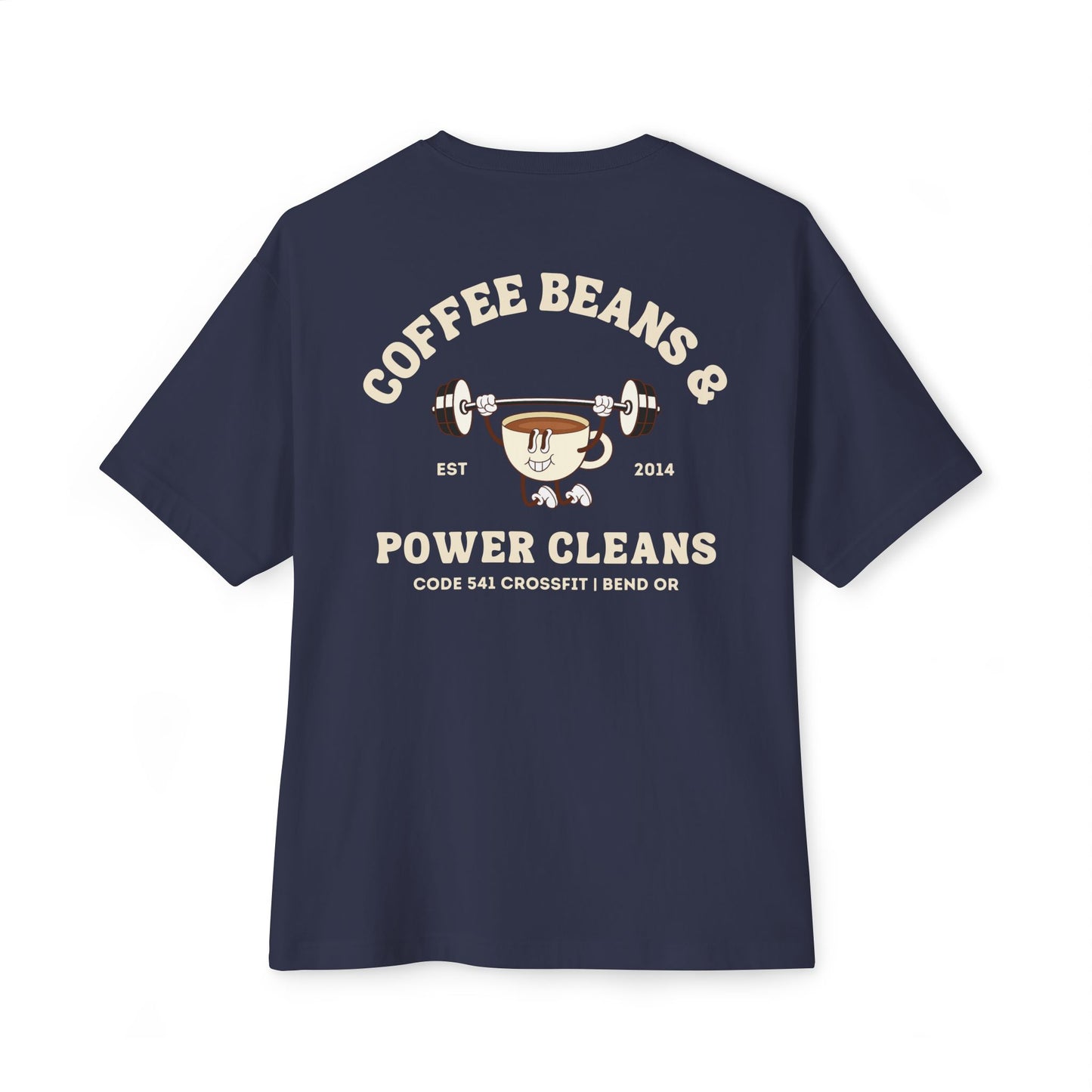 Coffee Beans & Power Cleans Oversized Tee