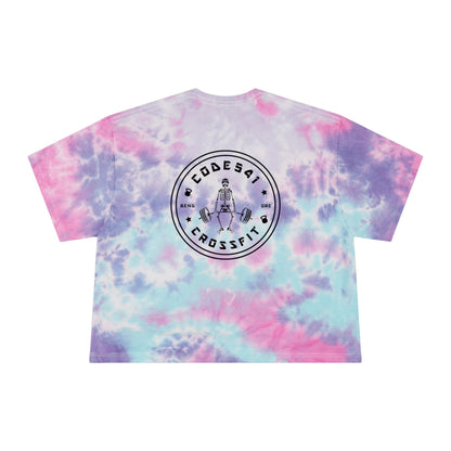 CODE 541 Tie-Dye Crop Skeleton Tee